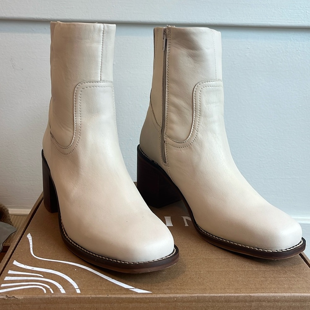 Patina Leather Ankle Boots